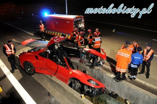 Ferrari F430 Scuderia Wypadek 6